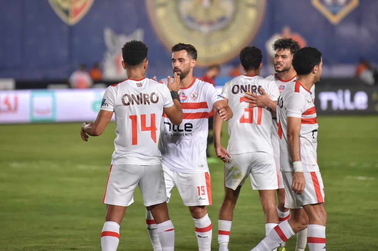 احتفال عبدالله السعيد بالهدف الثاني للزمالك
