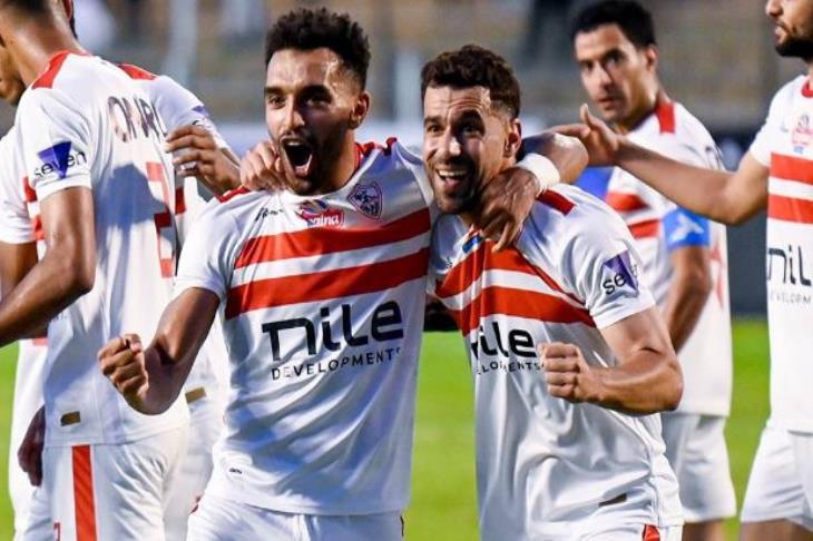 اختفال أوباما وعبدالله السعيد بهدفي الزمالك أمام طلائع الجيش