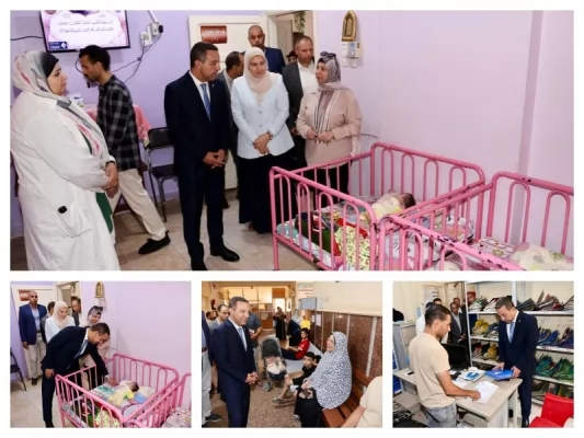 اللواء عمرو الغريب محافظ المنوفية خلال الجولة اليوم