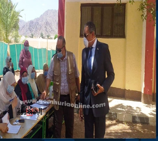  الوصيف وهمام يتابعان سير العمل باللجان الانتخابية