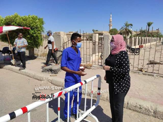 متابعة الإجراءات الوقائية بمقار اللجان الإنتخابية لمجلس الشيوخ ٢٠٢٠م