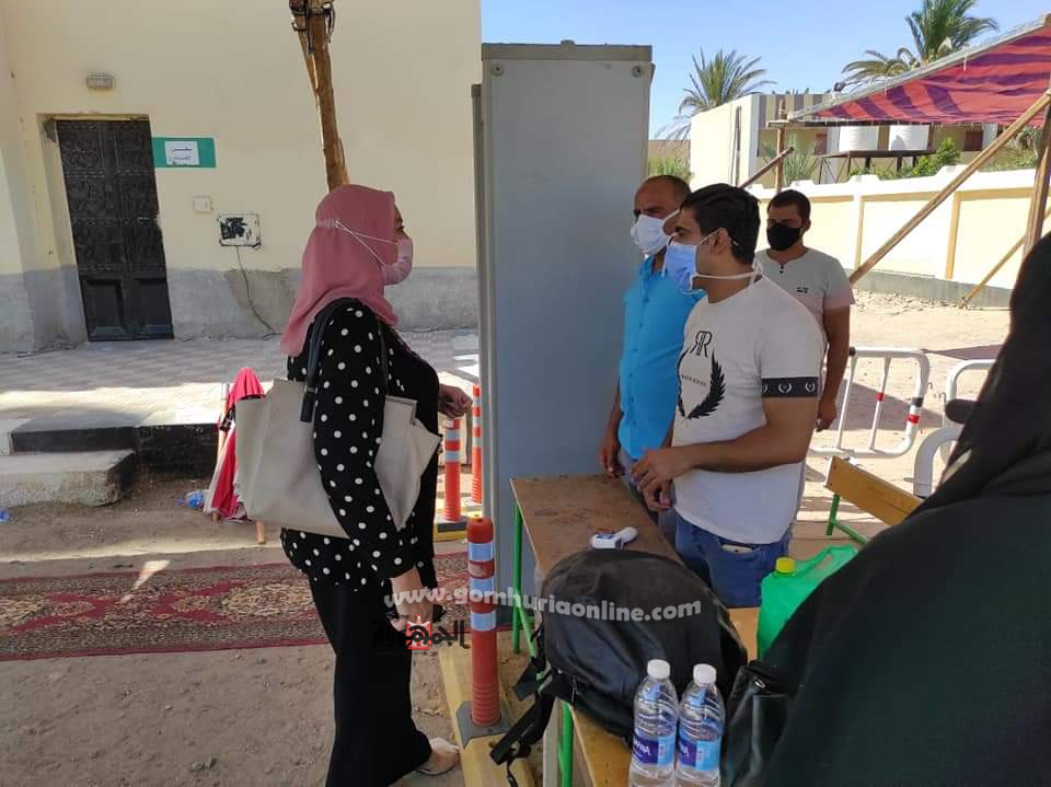 متابعة الإجراءات الوقائية بمقار اللجان الإنتخابية لمجلس الشيوخ ٢٠٢٠م