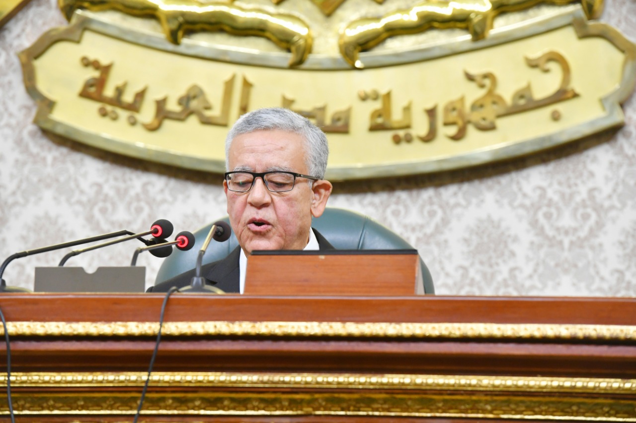 المستشار حنفي جبالي خلال إلقاء كلمته