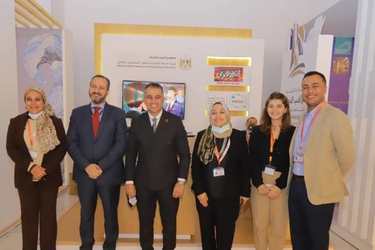 وكيل تضامن النواب يزور جناح وزارة الهجرة بمنتدى الشباب