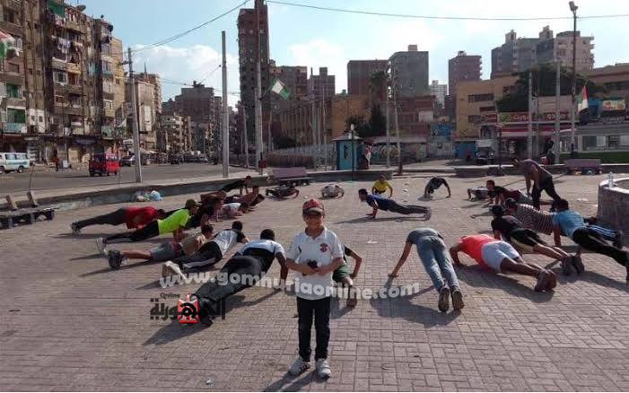 صورة أرشيفية للمشاركين فى ماراثون شباب مينا البصل