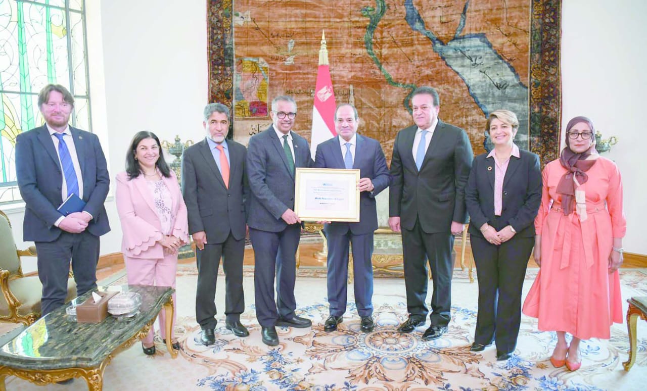 بشهادة‭ ‬الصحة‭ ‬العالمية‭:‬ الرئيس‭ ‬السيسى‭ .. ‬حــــــــــوَّل‭ ‬‮
