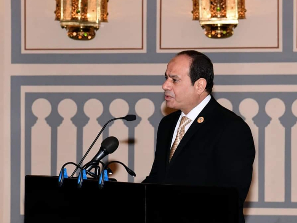 الرئيس السيسي يقيم مأدبة عشاء لرؤساء الدول والوفود المشاركة بـ