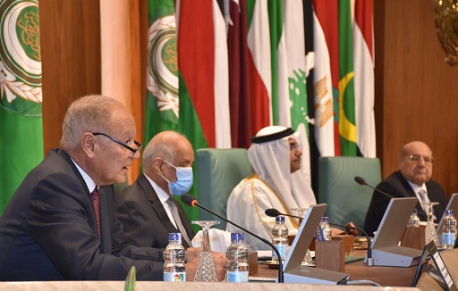 أبوالغيط والعسومي وعبدالعال وعبدالرازق خلال جلسة البرلمان العربي