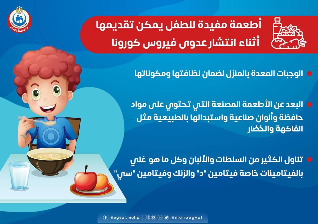 الزنك وفيتامين سى .. أطعمة صحية لوقاية طفلك من فيروس كورونا.. انفوجراف