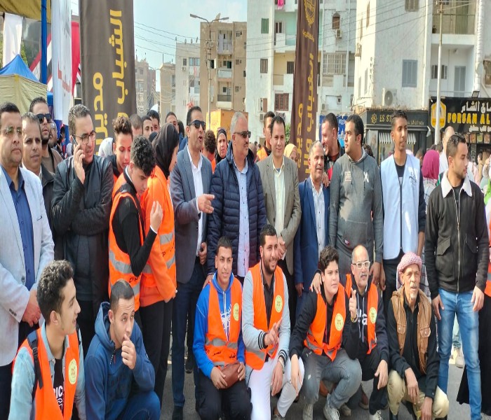 مسيرات للشباب والرياضة بالقليوبية للمشاركة فى الانتخابات الرئاسية