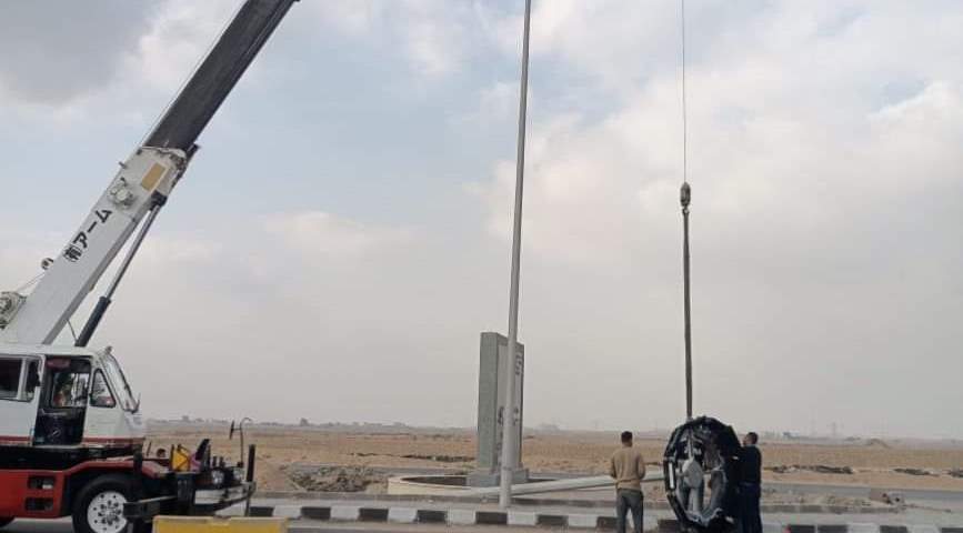 جهاز مدينة العبور يستكمل أعمال التطوير بعدة مناطق.. صور