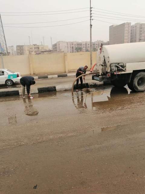 الفيوم تشهد حالة شديدة من سوء الأحوال الجوية