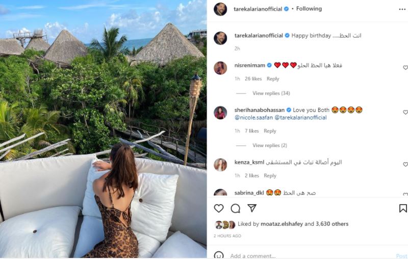 طليق أصالة يعلن عن أرتباطه بعارضة الازياء نيكول سعفان