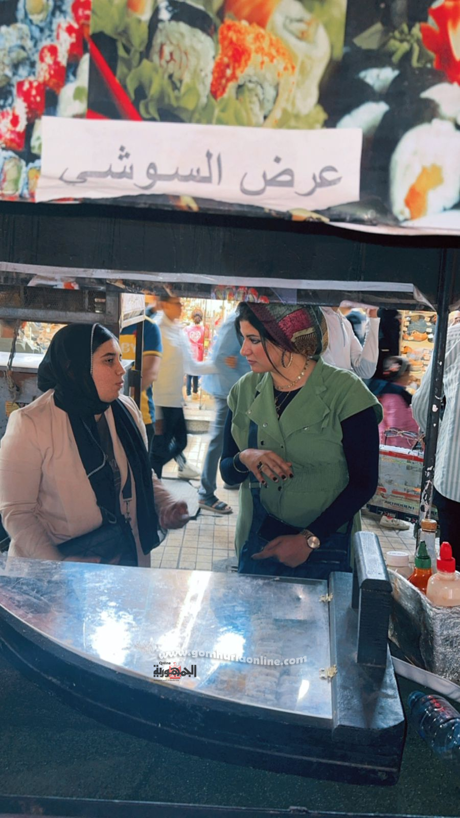 رحمة هانى تتحدث مع الزميلة مى ياقوت