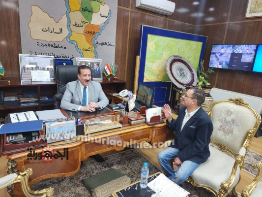 محافظ المنوفية خلال حوار محرر الجمهورية أون لاين