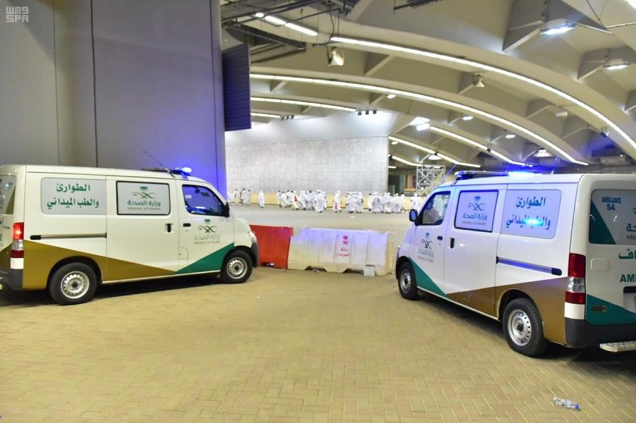 إصابة 1556 حاجاً بضربات الشمس والاجهاد الحرارى أول أيام العيد