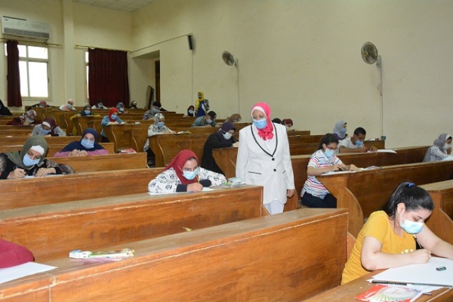 استمرار اختبارات القدرات بكلية التربية النوعية بجامعة الفيوم
