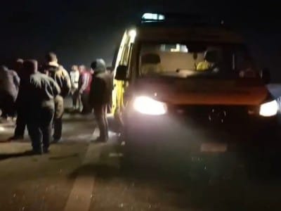 مصرع شخص وإصابة 10 في إنقلاب ميكروباص بطريق شبرا بنها الحر