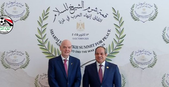 الرئيس السيسي يستقبل إنفانتينو