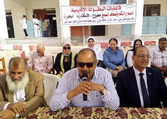 النيلي يشهد فعاليات بطولة غرب الدلتا لألعاب القوى للطلاب الصم وضعاف السمع بملاعب مدرسة العبور