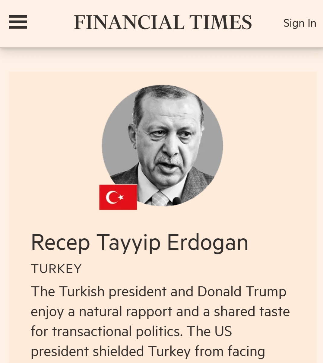 فايننشال تايمز : الجفاء يسود العلاقة بين اردوغان و بايدن والحاكم التركي ابرز الخاسرين عقب رئاسة بايدن