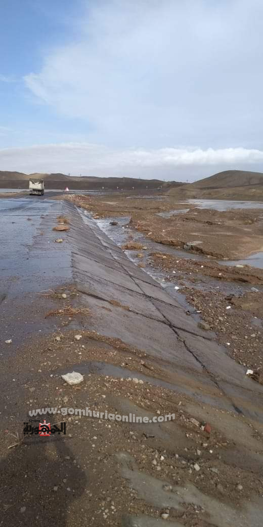 غلق طريق القصير قفط والطريق الساحلى القديم مرسى علم 