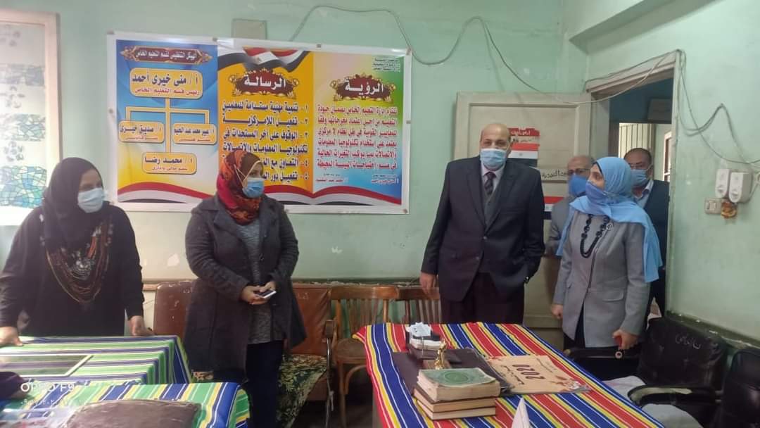 مدير ووكيل تعليم القليوبية يتابعان سير العملية التعليمية والإدارية بإدارتى طوخ وقها