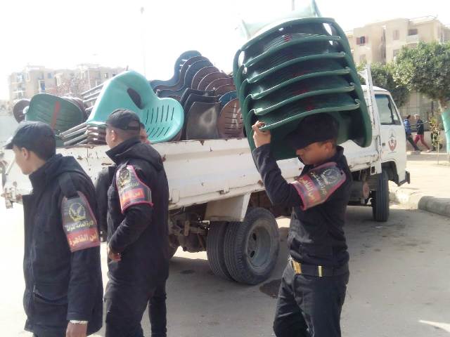 جهاز الشروق يشن حملة إشغالات بالتعاون مع الشرطة.. بالصور 
