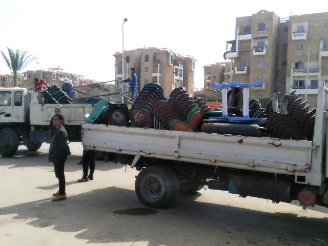 جهاز الشروق يشن حملة إشغالات بالتعاون مع الشرطة.. بالصور 