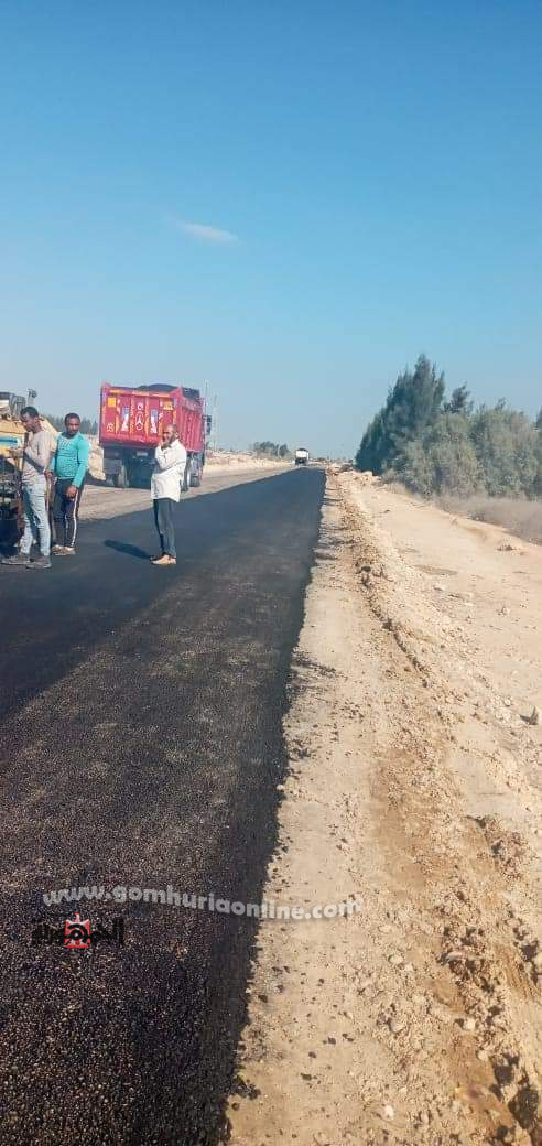 البدء في تنفيذ طرق قري البنجر بمركز الحمام بمطروح
