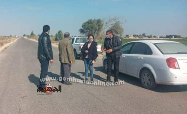 البدء في تنفيذ طرق قري البنجر بمركز الحمام بمطروح