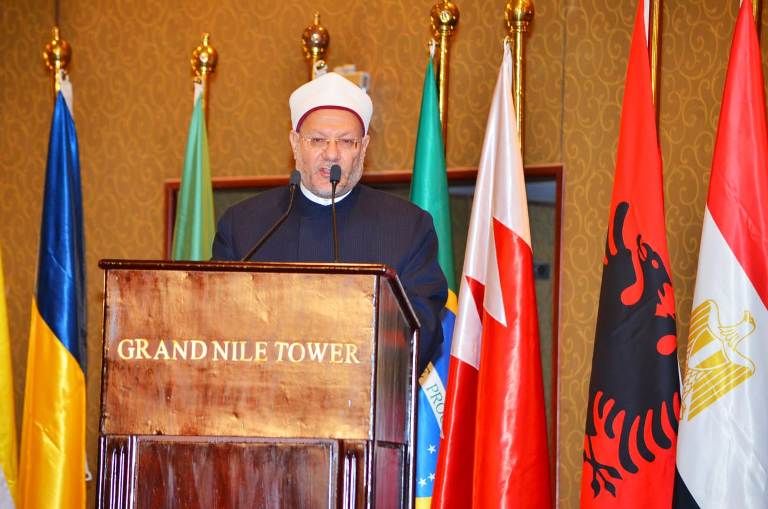 مفتي الجمهورية خلال المؤتمر