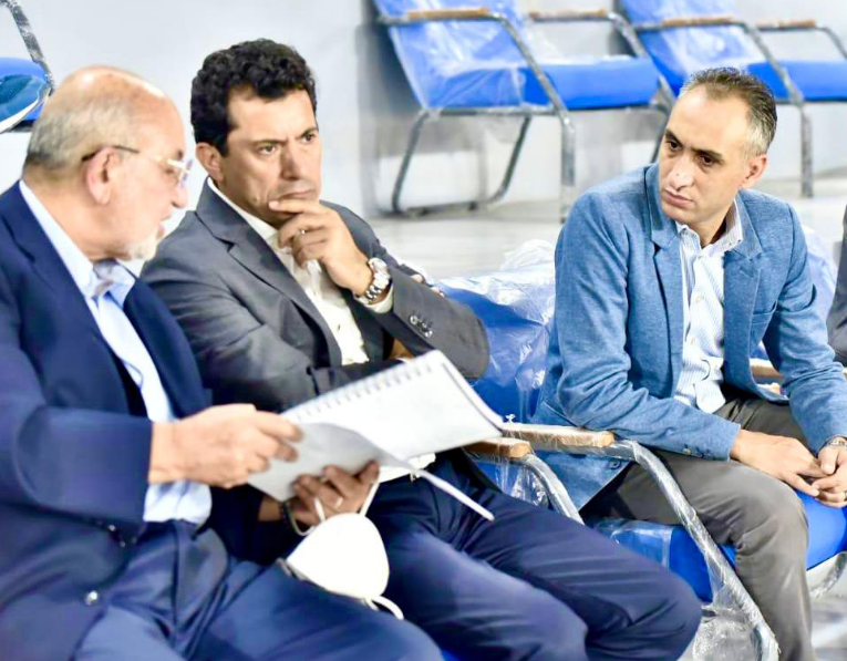 صبحى يتابع اللمسات الاخيرة قبل انطلاق كأس العالم للدراجات