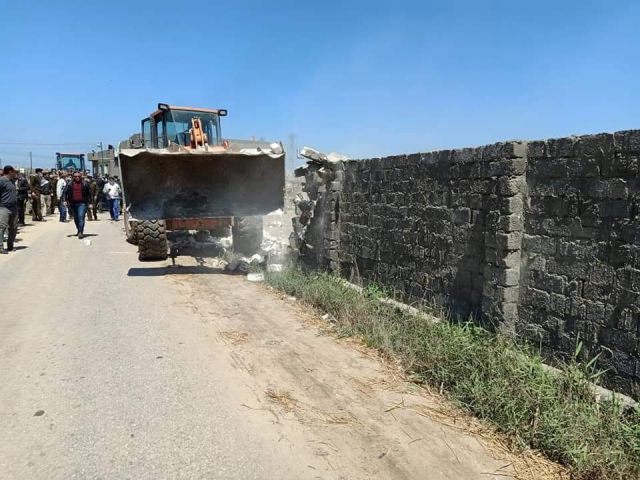 تنفيذ إزالة 22 حالة تعدي علي الأراضي بمركز ومدينة بلطيم