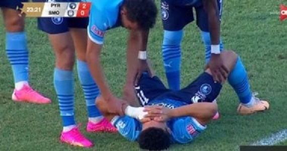 لحظة بكاء مصطفي فتحي بهدفه فى شباك سموحة
