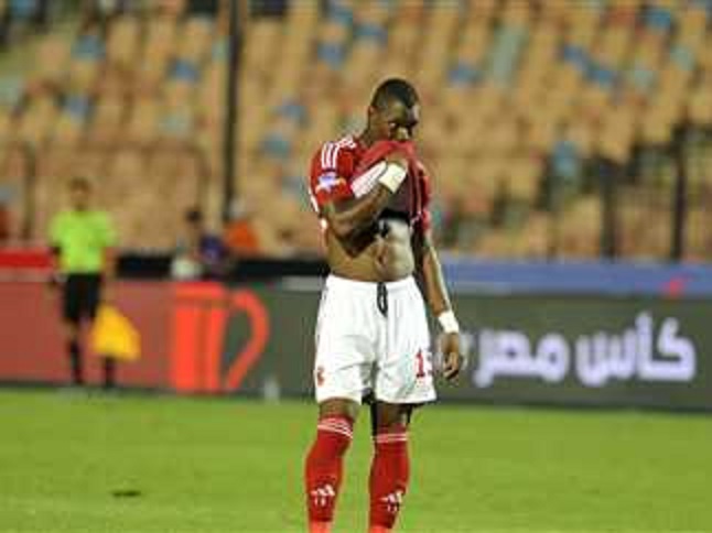المالي أليو ديانج لاعب وسط فريق النادي الأهلي