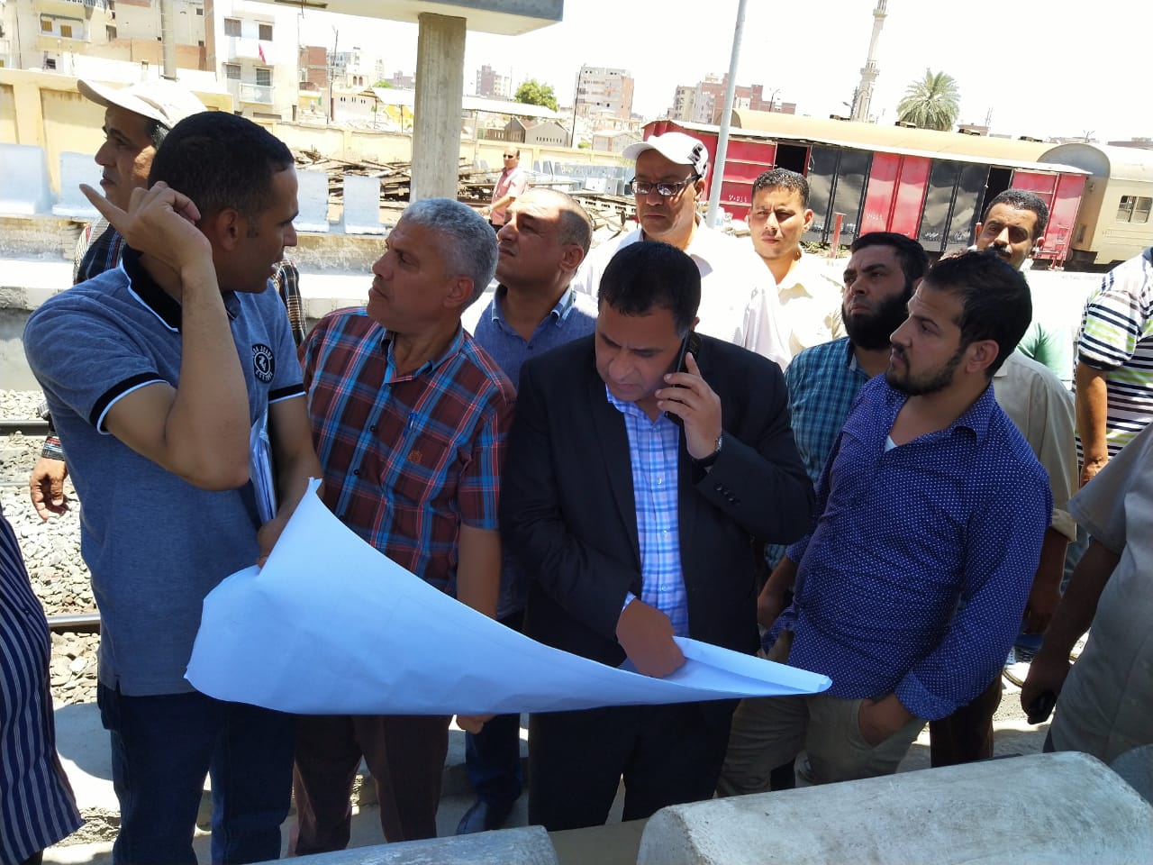 رئيس السكة الحديد يتفقد أعمال تطوير المحطات وكهربة الإشارات بغرب الدلتا..صور