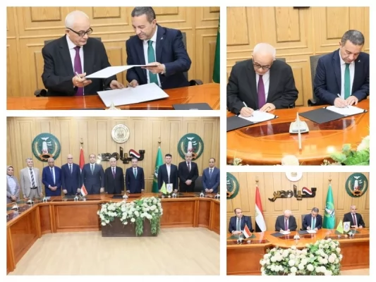 بروتوكولات تعاون بين المنوفية وجامعة الريادة للعلوم والتكنولوجيا