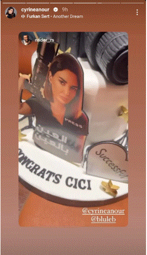 سيرين عبد النور تحتفل بنجاح 