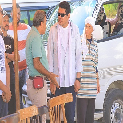 باسم سمرة خلال الكواليس 