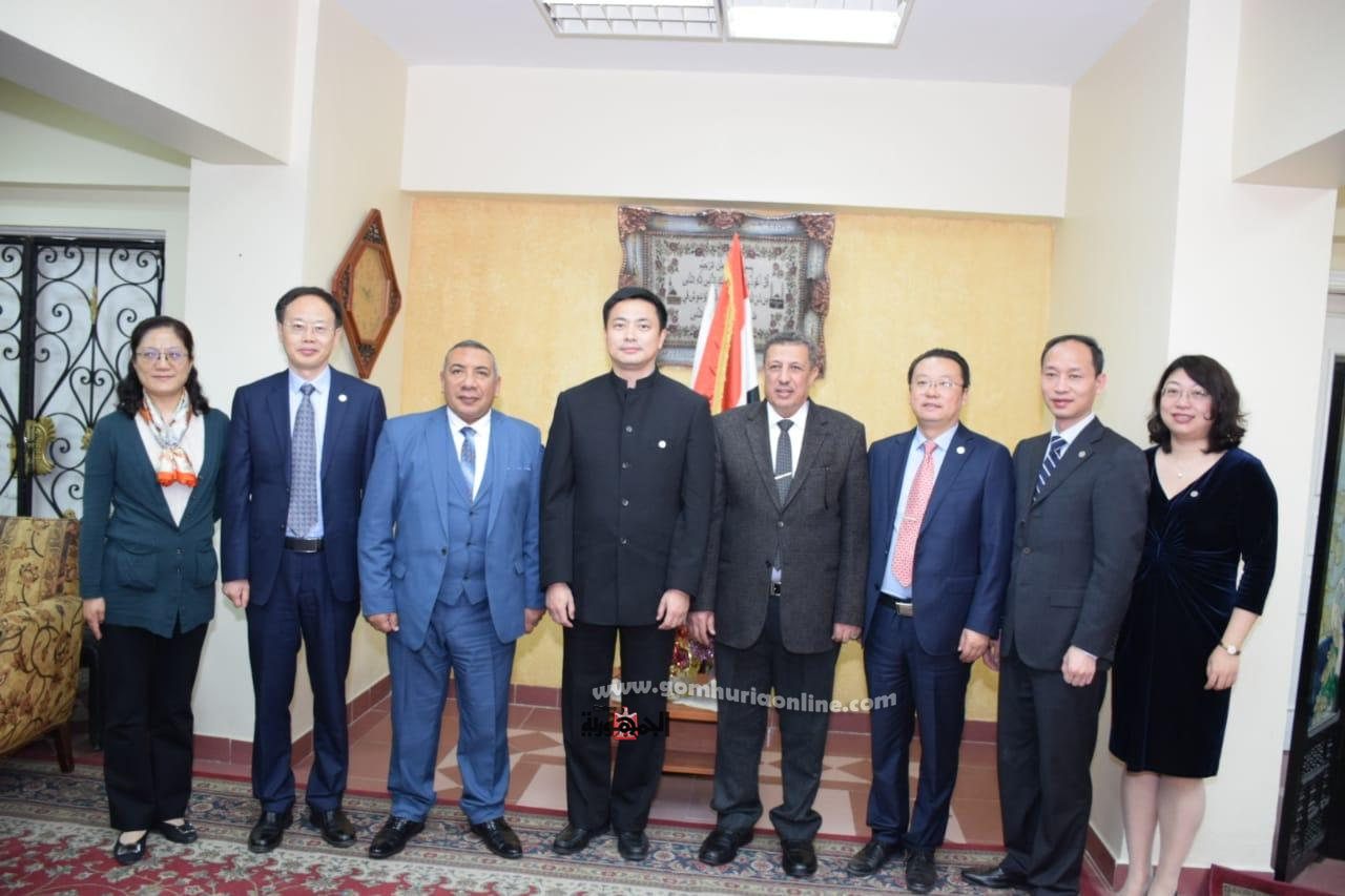 كيل تعليم الإسكندرية يستقبل وفدامن مسئولي التعليم بشنغهاي