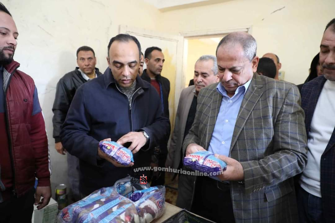 ضبط مخزن تعبئة بقرية صندفا مركز بني مزار به 23.5 طن أرز محتكر 