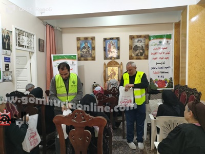 توزيع لحوم مجانا في 4 كنائس بالمنوفية