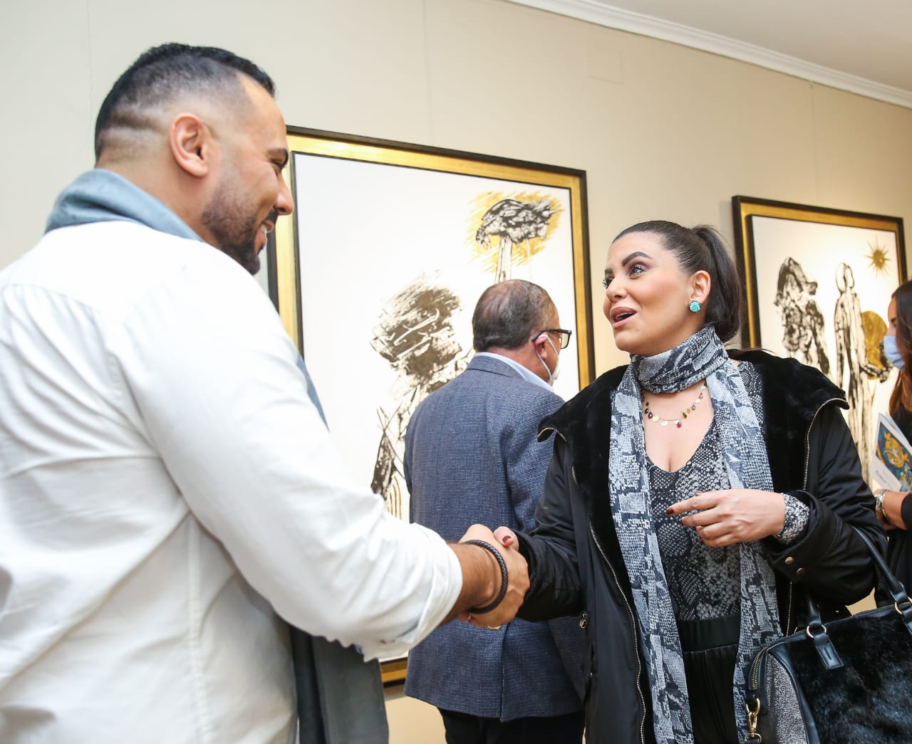 هاني رمزي ووفاء عامر وسمر يسري والمشاهير يحتفلون بإطلاق 