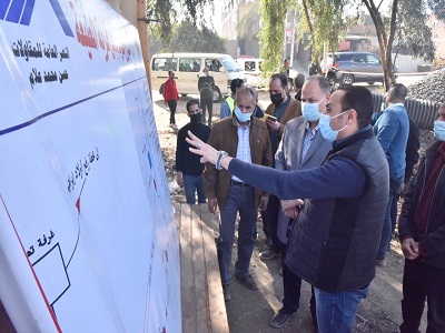 محافظ أسيوط يتفقد أعمال تنفيذ مشروع صرف صحي قرية المطيعة 