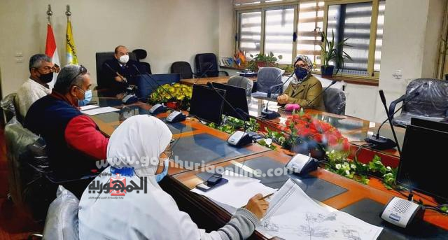 اللواء محمود نافع وقيادات الصرف الصحى