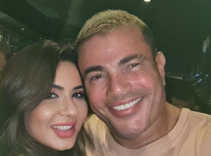  نجلاء بدر وعمرو دياب