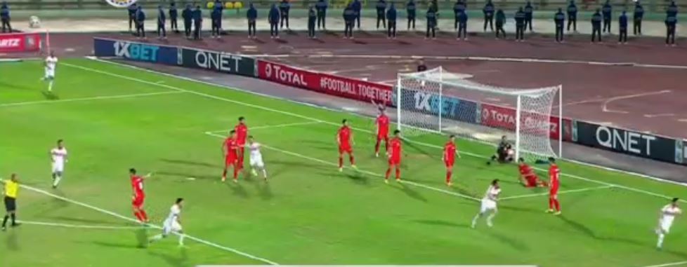 الزمالك يتقدم على حسنية اغادير بهدف ابراهيم حسن 