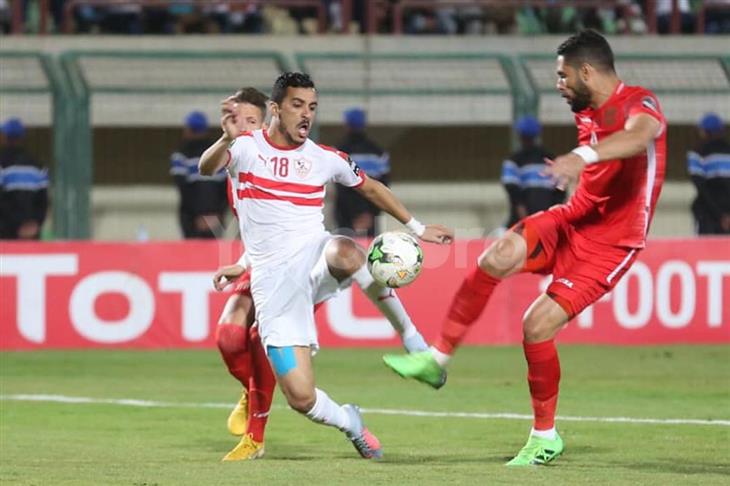 الزمالك يتقدم على حسنية اغادير بهدف ابراهيم حسن 