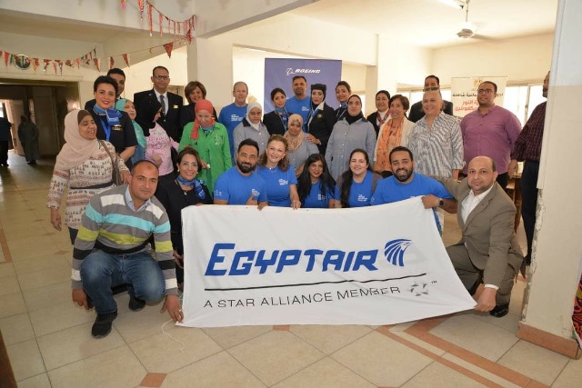 مصرللطيران وبوينج العالمية يحتفلان برمضان  في مؤسسة النور والأمل